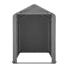 Bicycle Shed, Tool Shed 187x100x160 Cm, Garden Shed, Garage Tent, Storage Tent, Dark Grey - Grey - View 2