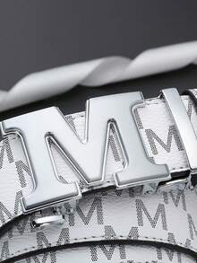 1 Thắt lưng hợp kim họa tiết chữ M, khóa tự động điều chỉnh được, họa tiết chữ cái, kiểu dáng sang trọng, thời trang và phong cách công sở, đồng thời có thể dùng làm thắt lưng quần jean. Sản phẩm bền chắc, dài 47 inch (112cm) và rộng 1,37 inch (38cm), phù hợp cho trang phục đi làm hàng ngày và dự tiệc/ăn tối - Món quà lý tưởng cho người yêu và gia đình. - Nhiều màu - Xem 3