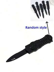 1 peça de faca de plástico retrátil assistida por mola novidade susto brincadeira falsa adereço
