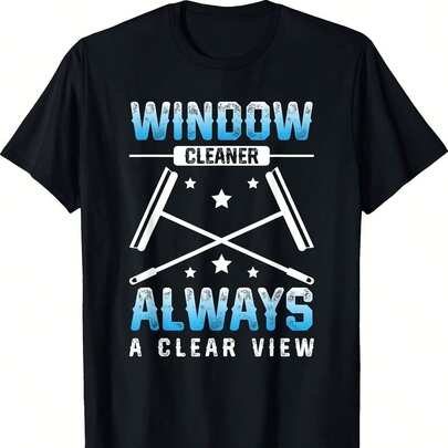 Camiseta "Limpiador de ventanas: una vista clara"220 g Camiseta de algodón puro de 220g All-Purpose Cotton T-Shirt - UniS-ex - For Any ActivitySuitable for all people, whether woM-en or M-enhigh-quality durable fabric suitable for all seans,ft to the touch but built to lastBreathabletops woM.en fall outfiT.S for woM.en vaC.Ation outfiT.S woM.en halloween costume