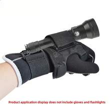 Diving Flashlight Anti-Slip Fixed Cover, Wrist Hook And Loop Flashlight Holder, Outdoor Lighting Lamp Protective Cover, Diving Equipment