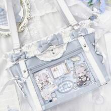 Women Shoulder Bags - Silvergrå - Visa 3