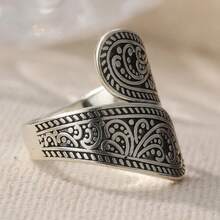 Adjustable Open Ring With 3D Hummingbird Design And Embedded Aquamarine Synthetic Zirconia Stone, Creative Bird-Shaped Ring, Holiday Gift For Men And Women