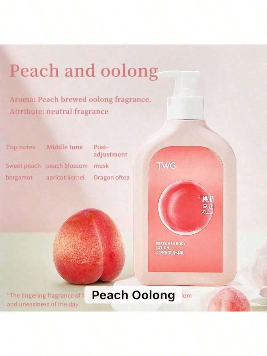 TWG Loción y crema corporal para piel seca,300Ml,Cuidado DE LA PIEL,ordinario Hidratante Perfume de larga duración Fragancia Loción corporal - MELOCOTON - Ver 1