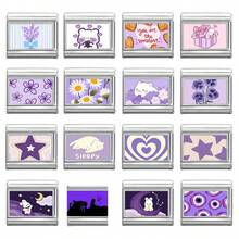 1 chiếc vòng tay tự làm (DIY) dạng mô-đun, trang trí bằng hoa, trái tim, động vật, ngôi sao, thích hợp làm quà tặng cho bạn bè/các cặp đôi trong các bữa tiệc, phù hợp cho Giáng sinh, Năm mới, Halloween, Ngày Valentine, thiết kế quyến rũ, trang sức bằng thép không gỉ, sản phẩm địa phương, thiết thực và thời trang, vật dụng cần thiết cho Giáng sinh và Halloween, tông màu mùa thu, phong cách Giáng sinh. - M294159 - Xem 7