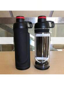 1pc Hidden Water Bottle With Secret Pocket For Phone And Medication - Multicolor - View 2