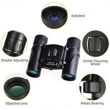 Night Vision Binoculars Compact Binoculars With Carrying Bag Long-Range Exploration Tools For Stargazing Outdoor Cruise Backyard - 100x22 - View 6