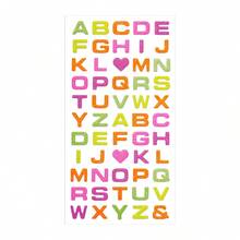 3D闪光泡泡贴纸 - 彩色3D字母贴纸，DIY手账用品，适用于剪贴簿和礼品装饰，剪贴簿文具 - 彩色 - 查看 7