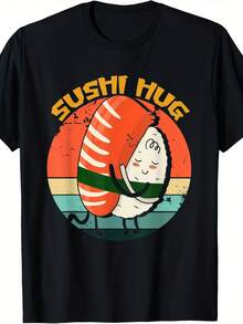 Funny Sushi Hug  Japanese Food Lover  Japan Sashimi T-Shirt - 款式9 - 查看 1