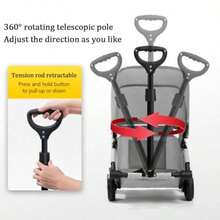 La La Pet carriola de 4 ruedas con parasol plegable plegable para mascotas para viajes al aire ultima intervension compras caminar adecuado para perros pequeños y gatos - Gris - Ver 5