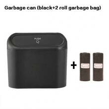 1Pc Car Trash Can With Disposable Garbage Bags - Leakproof Waterproof Hanging Auto Waste Bin, Easy Installation For Car Door/Seat Back, Universal Portable Car Interior Storage Accessory For Vehicle Organization & Daily Use