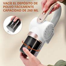 TECHVIDA Aspiradora Inalambrica, 11Kpa Aspiradora de Mano Potente, 4 En 1 Aspiradora Vertical, 120 Minutos de Funcionamiento, 220ml Depósito de Polvo Extraíble, para Alfombras y Suelos Duros - 1 - Ver 7