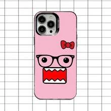 Funda de Teléfono Domo-Kun Linda para 17,16,15,14,13,12,11,Pro,Max,Plus, Anticaída Negra Mate Dura - z8 - Ver 10