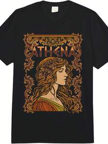 Goddess Athena Olympian   Adult Heavyweight T-Shirt - 款式1 - 查看 1