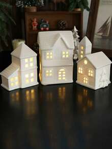 1 đồ trang trí nhà bằng gốm sứ lãng mạn cho dịp Giáng sinh, điểm nhấn cho ngôi nhà, thích hợp cho phòng khách, khách sạn và nhà nghỉ dưỡng - Nhiều màu - Xem 3