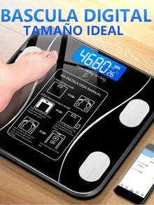 Smart Digital Body Scale Electronic Bluetooth Body Fat Indicator - Negro - Ver 5