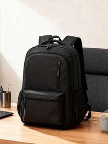 1 pezzo Zaino casual con chiusura a cerniera, adatto per scuola, lavoro, viaggio, sport, pendolarismo, uso quotidiano, design a più tasche con grande capacità