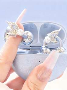 Decorative Clip-On Accessories For Freeclip Headphones, Bluetooth Headphone Decor Butterfly Tassel Mermaid Tail Clip-On Charms, Niche High-End Headphone Clip Accessories (Headphones Not Included, Only Selling Decorative Clips) - Multicolor - View 4