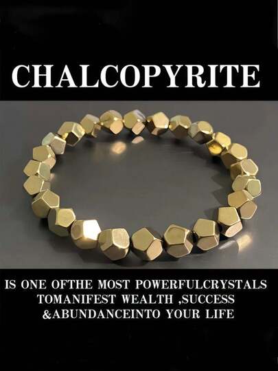 Handmade Raw Pyrite Bracelet - Faceted Bohemian Beads, Symbol Of Wealth And Abundance, Inner Strength Chakra Jewelry, Vintage Spiritual Gift For Valentine's Day, Mother's Day, Father's Day, Beads For Bracelet, Spiritual Jewelry, Rustic Design, Natural Textured Beads