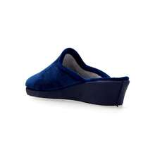 Natalia Zapatilla de casa cuña mujer, Zapatillas de estar por casa con cuña de 4 cm para mujer - Modelo 418 - Marino, Burdeos - Hecho en España - ✅ Entrega 24/72h a España (península) - Azul Marino - Ver 4