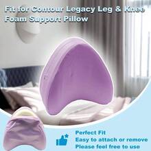 - Funda de almohada de satn para almohada de apoyo de espuma para piernas y rodillas, funda de almohada de satn con cierre mejorada, funda de almohada de repuesto gris - Púrpura ruborizado - Ver 3