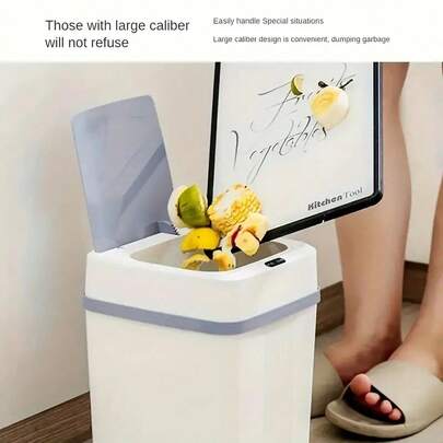 Trash Cans, Household Automatic Kitchens, Bathrooms, Bedrooms, Offices, Living Rooms, Home Decoration, Contactless Trash Cans