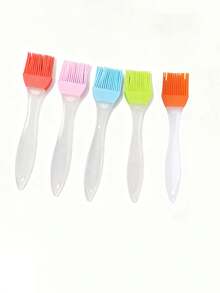 4 件硅胶油刷适用于烧烤、厨房烘焙、煎饼烹饪 - 彩色 - 查看 5