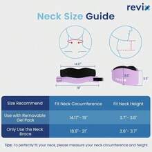 Collarn Cervical Suave, Soporte Cervical Ajustable Con Paquete De Gel Fro - Calor, Alivio Del Dolor De Cuello Y Collarn De Soporte Para Dormir, Alivia La Presin De La Columna Cervical, Morado - inicial - Ver 6