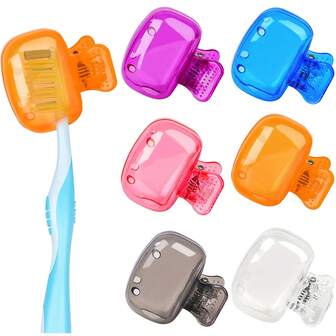 10pcs Travel-Friendly Toothbrush Covers, Durable Toothbrush Protector Cases, Hygienic Toothbrush Head Sleeves, Ideal For Home, Bathroom, And On-The-Go Use, Perfect For Family Trips, Camping Adventures, And Everyday Hygiene Needs, Keep Your Toothbrush C With Stylish And Functional Designs, Essential Travel Accessories For Health-Conscious Individuals, Great For Holiday Gifting And Back-To-School Essentials, Must-Have For Every Bathroom Setup, Versatile And Lightweight For Easy Packing And Storage.