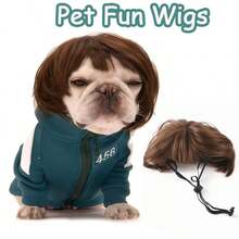 Hot Selling Cat Dog Wigs Suitable For Halloween Christmas Parties And Festivals - Pet Wigs For Small To Medium-Sized Dogs
