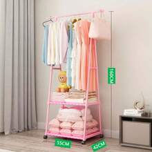 ELE-GATE Perchero Independiente Multifuncional: Mantén tu Espacio Organizado - Rosa - Ver 2