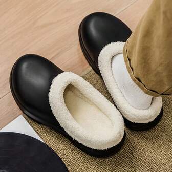 Pantuflas unisex de moda para otoño/invierno 2025, antideslizantes y duraderas para uso en interiores y exteriores