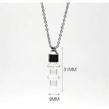 Blood Vial Necklace Stainless Steel Glass Heart Vial Perfume Bottle Cremation Urn Pendant Necklace For Women Keepsake Memorial Jewelry2025 - 17 - 查看 10
