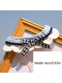 可爱的宠物围兜，配有钩针花边和迷人的领结 - 适合日常使用和节日场合