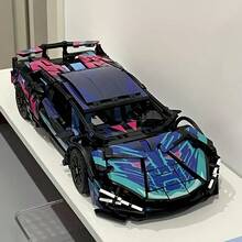 1580pcs Creative Fashion Classic New Hot Sports Car Building Blocks, High Difficulty Assembly, Versatile Play, Essential For Living Room & Bedroom, Exquisite Home Decor Collection, Ideal Holiday & Birthday Gift - Color - View 4