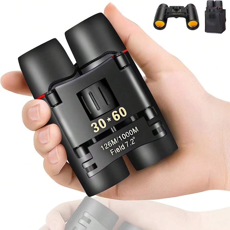 30X60 Binoculars Mobile Phone Telephoto Astronomical High Magnification High-Definition Fishing Bird Watching Night Vision - 黑色 - 查看 1