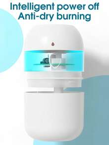 220ml Mini Colorful Humidifier, USB Powered, 3 Color Options, With Cool Mist & Mood Light, 5 Aroma Oils Available. Fragrance Mist Suitable For Car, Bedroom, Living Room, Office Desk, Can Be Used As Small Car Humidifier, Bedroom Decor Gift, For Daily Air Humidification, Moisture Supplement And Dryness Prevention, Must Be Plugged In When In Use.