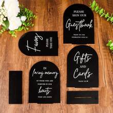 2pcs Clear Acrylic Wedding Signs For Ceremony And Reception, 5x7 Inch Modern Wedding Signage, Guest Book Sign, Cards And Gifts Sign For Wedding, Wedding Reception Signs With Holder,Wedding Decor,Home Decor ,Room Decor Party Favors Bride Birthday Graduation Birthday Decorations Party Decorations Bachelorette