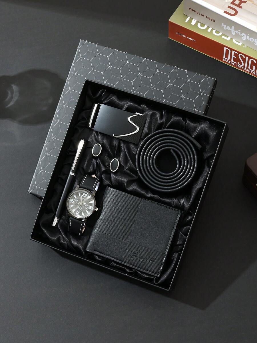 公司年会员工商务男士礼盒套装、派对节日礼物、男士生日礼物、情人节男友/老公礼物、教师节老师礼物、学生毕业礼物、万圣节圣诞节礼盒 - 黑色 - 查看 1