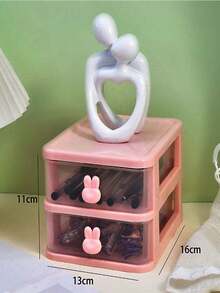 1pc Multi-Layer Drawer Jewelry Box, Jewelry Display Box, Desktop Drawer Organizer, Stackable, Dust-Proof, Anti-Oxidation, Multi-Functional Jewelry Box, Detachable, Large Capacity, Makeup Organizer, Office Desk Organizer, Drawer Makeup Organizer, Multi-Functional Desktop Organizer, Halloween Makeup Organizer, Large Capacity Makeup Display Box