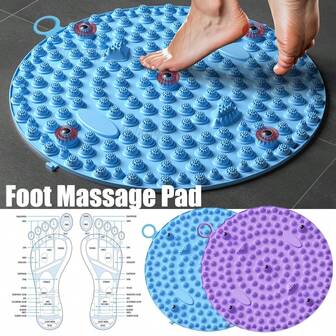 1pc Acupressure Massage Insole, Foot Massage Mat, Health Walking Pressure Plate, Foot Yoga Acupressure Mat Training Accessory