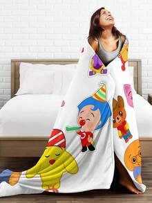 Plim Plim  Blanket Flannel Blanket, Super Comfortable Winter Warm Blanket Summer Air Conditioning Blanket, Soft And Light Bed Sofa Decoration, Not Easy To Shed, Machine Washable - 黑色 - 查看 7