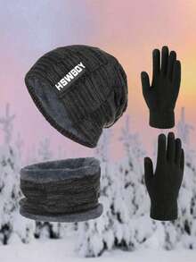 1顶/2顶 男女通用时尚简约针织帽、无檐帽、拉法帽，适合秋冬季日常佩戴，以及徒步、滑雪、骑行等户外运动。