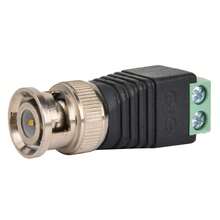 Adaptador de Balun de Video Coaxial con Terminal de Tornillo y Conector Macho BNC, Aplicable a Conexiones de Entrada y Salida BNC para Segu, Equipos de Monitoreo, Convertidores, Etc - Multicolor - Ver 1