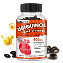 Ubiquinol Coenzima Q10 con Vitamina E y Pimienta Negra - 400 mg por porción para Hombres y Mujeres durante la Menopausia - 120 Cápsulas - 1 botella - Ver 8