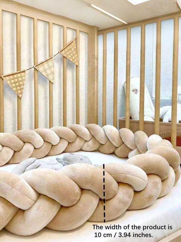 1 Stück Baby Gitterschutz und Stoßstangenschutz, Kopfschutz weich gepolsterter Gitterschutz, geflochtener Gitterschutz Kinderzimmer Dekoration, verdickter Tiermuster Gitterschutz, koreanischer INS Stil Baby Gitterschutz, Neugeborenen Baby Geschenk