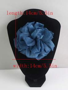 1件/包，7种颜色可选，新款亮面缎面褶皱纹理面料手工3D花朵，可用作服装配饰、修补、DIY婚纱、刺绣等。 - 彩色 - 查看 16