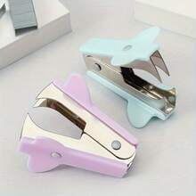 Mini Pink & Silver Staple Remover: Suitable For Small Office Tasks