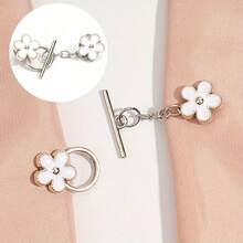 6 件套混搭款式牛仔裤腰部收紧器，无孔金属腰部调节器，隐形裤腰扣，熨烫式牛仔布扣，可调节腰围，无缝设计，带扣环，适用于牛仔布，DIY 缝纫 - 彩色 - 查看 5