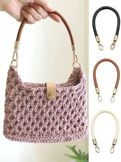 1 pezzo Manico in morbida e resistente pelle con ganci in lega di zinco alle estremità, facile da installare, lunghezza 60 cm, cinghia di ricambio per bambini, adatta per vari borse, portafogli, borse a spalla, e può essere utilizzata anche per borse in pelle, borse a mano, borse a secchiello, borse ascellari, borse per fotocamere, borse da palestra, ecc. È un accessorio ideale per borse fai-da-te, e le cinghie per borse intrecciate sono perfette per lo shopping, il lavoro e i viaggi delle donne.